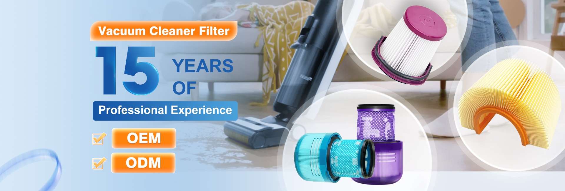 Over 15 Years of Professional Experience Vacuum Cleaner Filter Supplier - Nanjing Blue Sky Filter