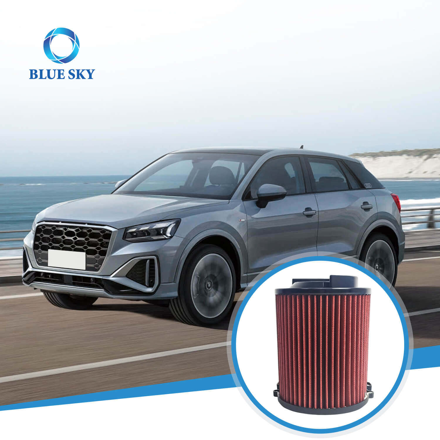 Wholesale Car Filter, High Flow Air Filter E-2014 For VW Golf 3