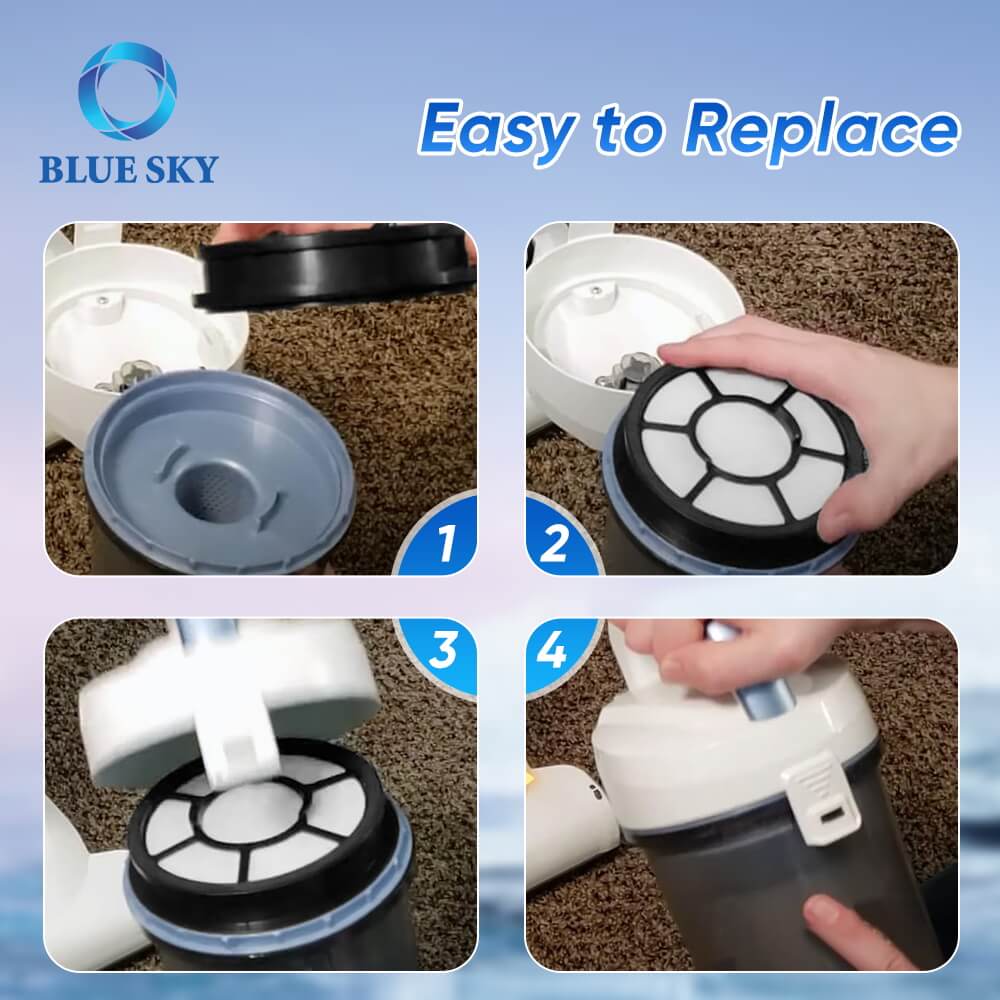 How to Replace HEPA Filter Replacement for Black and Decker Cordless Vacuum Cleaner BDASV101 BDASV102 BDASV103 BDASV104 BDASL201 BDASL202