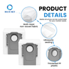 Non-woven replacement dust bag compatible with Roborocks Qrevo QV35A S5V Saros 10R 20 S8 MaxV and QX Revo docks