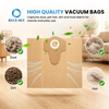 20L paper dust filter bag details showing reinforced inlet collar durable paper material sealed edges and large collection capacity