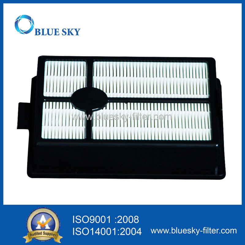 Square Black ABS Frame and White Glass Fiber H13 HEPA Filter for Vacuum Cleaner 
