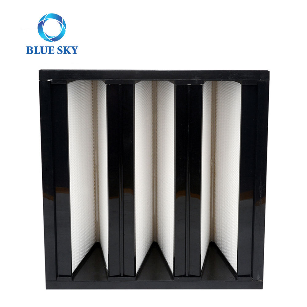 Wholesale Plastic Frame H13 H14 HEPA Filter 3 V-Bank Ventilation HVAC Air Filters