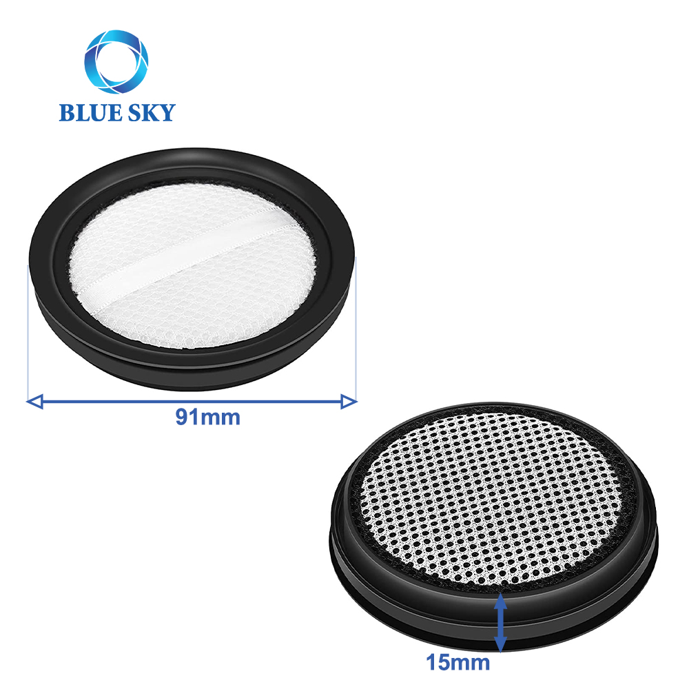 Vacuum Filters Compatible with Eureka NEC101 Cordless Vacuum Cleaner Part NO. BS1095 Color White and Black