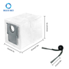 Size of Dust Bag and Side Brush Replacement fits for Roborock Qrevo Curv P20 Pro Robot Vacuum Cleaner
