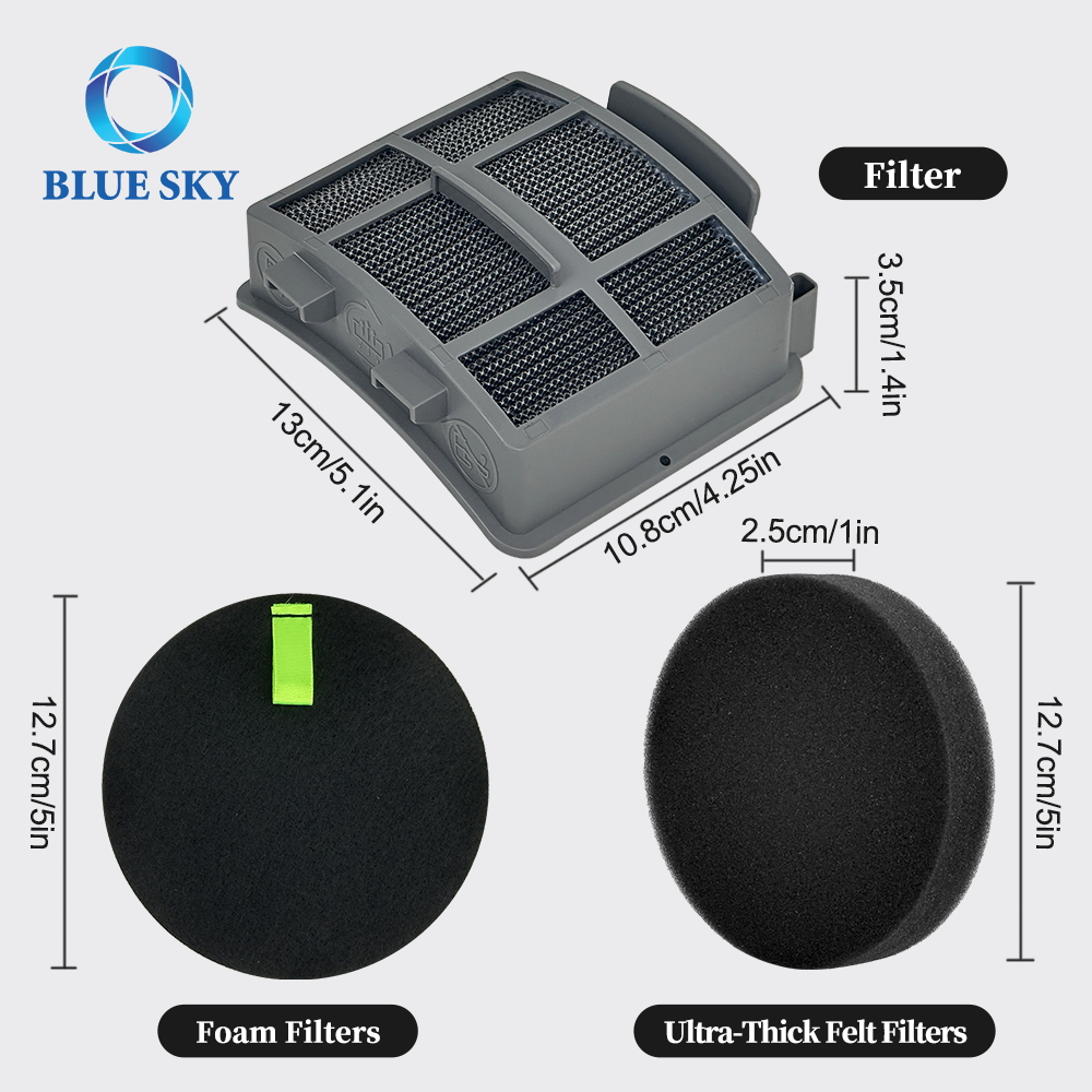 3402 3418 3774F HEPA Filter and Foam Filter Replacement Kit fits for Bissell SurfaceSense Vacuums