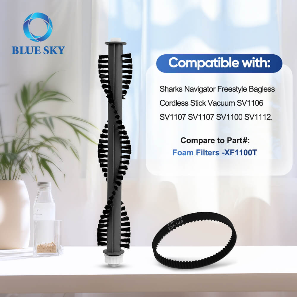 Foam Filter and Roller Brush Belt Replacement for Shark Navigator Upright VAC Sv1106 Sv1107 Sv1100 Sv1112, Vacuum Cleaner Spare Parts