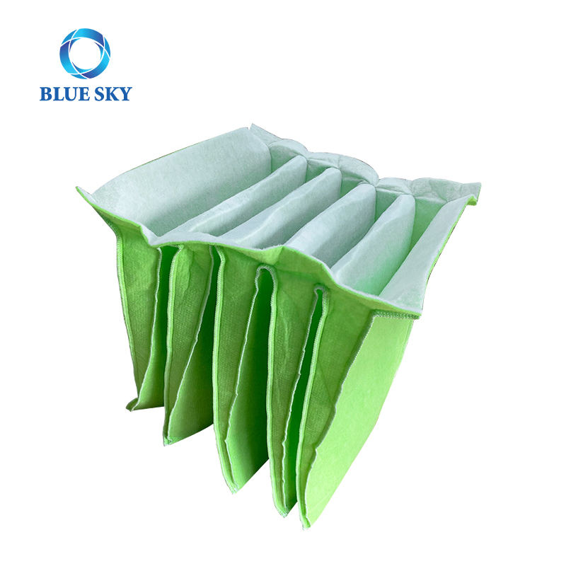 Initial Middle Efficiency Synthetic Fiber High Quality Pocket Frameless Air Filter Bag