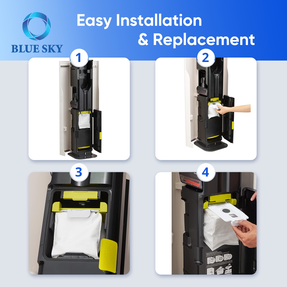 Dust Filter Bag Replacement fits for LG CordZero All-in-One Tower A939KBGS,A938KBGS,A937KGMS