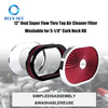 High Performance Customized 12''x2'' Oval Air Filter Kit for 5-18'' Carb Neck