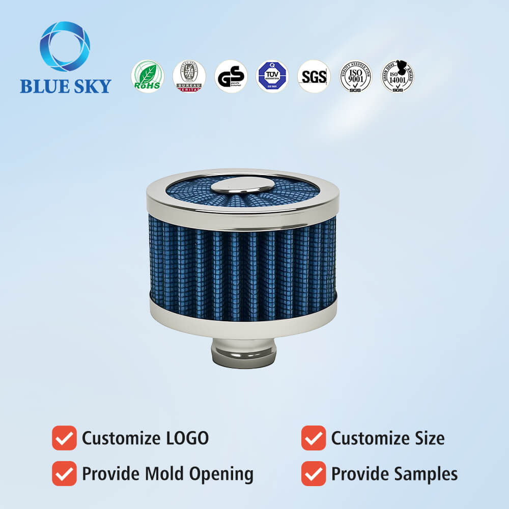 23MM High Flow Air Filter Cold Breather Turbo Vent Cleaner Crankcase Vent Cover Mini Breather Filters Motorcycle Air Filter