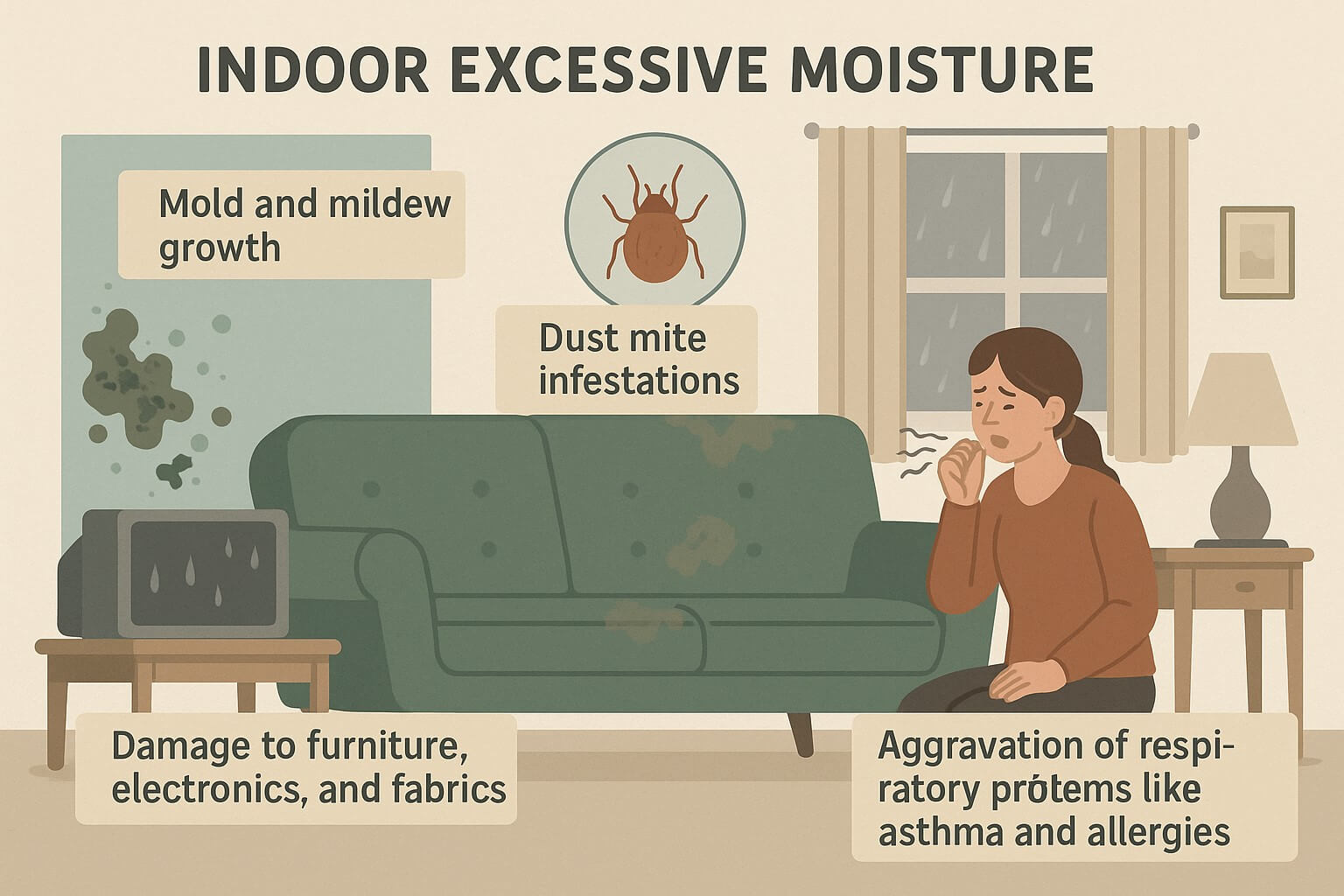 Excess moisture in the air can lead to a range of problems