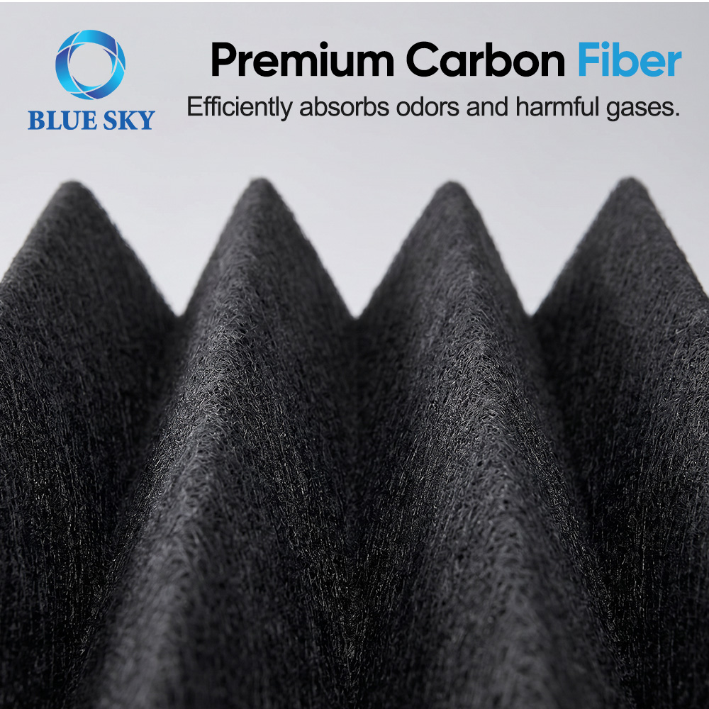 Aluminum frame pleated activated carbon panel air filter for HVAC ventilation odor control with custom size OEM ODM supply