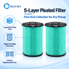 Premium Quality VF6000 Pleated Filter Accessories for Ridgid 5-20 Gallon Wet Dry Shop Vac WD5500 Vacuum Cleaner