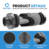 4 Inch Activated Carbon Filter for Grow Tent - 1200+ IAV Odor Control Inline Duct Filter 210 CFM