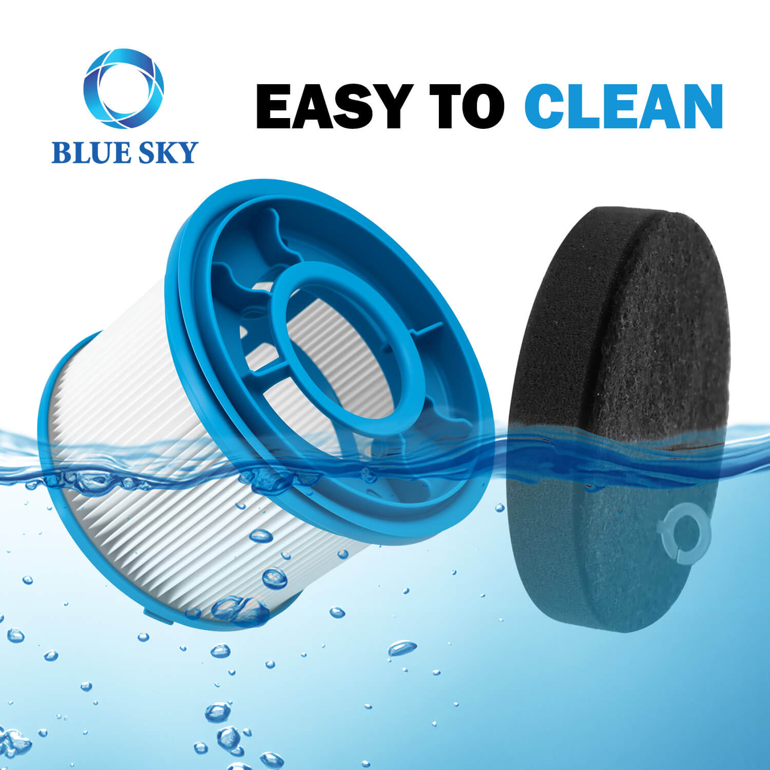 Washable 4039 4052 HEPA Filter for PowerClean FurGuard 280W, FurFinder 200W 4205 4026 4031 4137 Vacuum Cleaner Replacement Filter