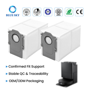 Non-woven replacement dust bag compatible with Roborocks Qrevo QV35A S5V Saros 10R 20 S8 MaxV and QX Revo docks