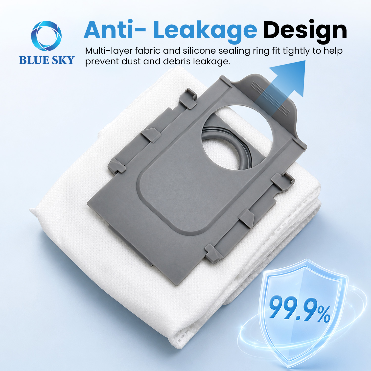 Non-woven replacement dust bag compatible with Roborocks Qrevo QV35A S5V Saros 10R 20 S8 MaxV and QX Revo docks