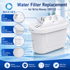 White water filter pitcher replacement cartridge with coconut shell activated carbon and multi-layer media for gravity filtration