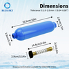 RV inline water filter replacement compatible with Camco 40043 garden hose outdoor filtration system with hose protector 