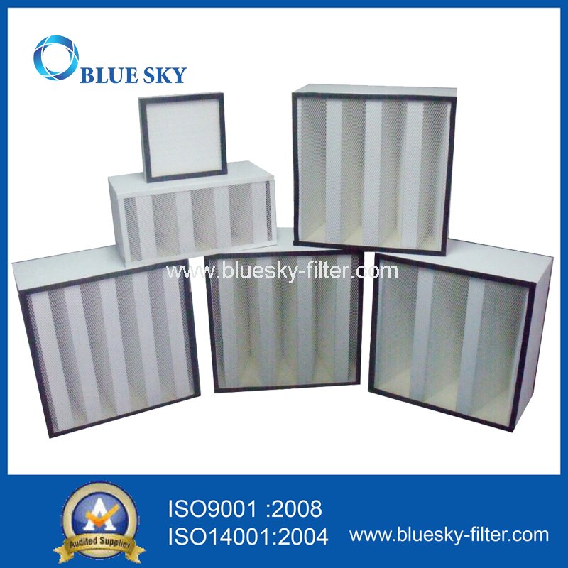 585X277X292mm HVAC V-Bank HEPA Filter