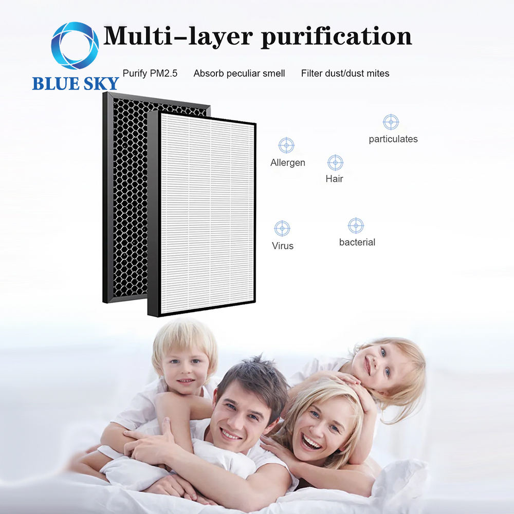 FY6171 FY6172 H13 Filter Activated Carbon Filter Compatible with Philipss 6000 Series AC6609 AC6608/30 Air Purifier Part