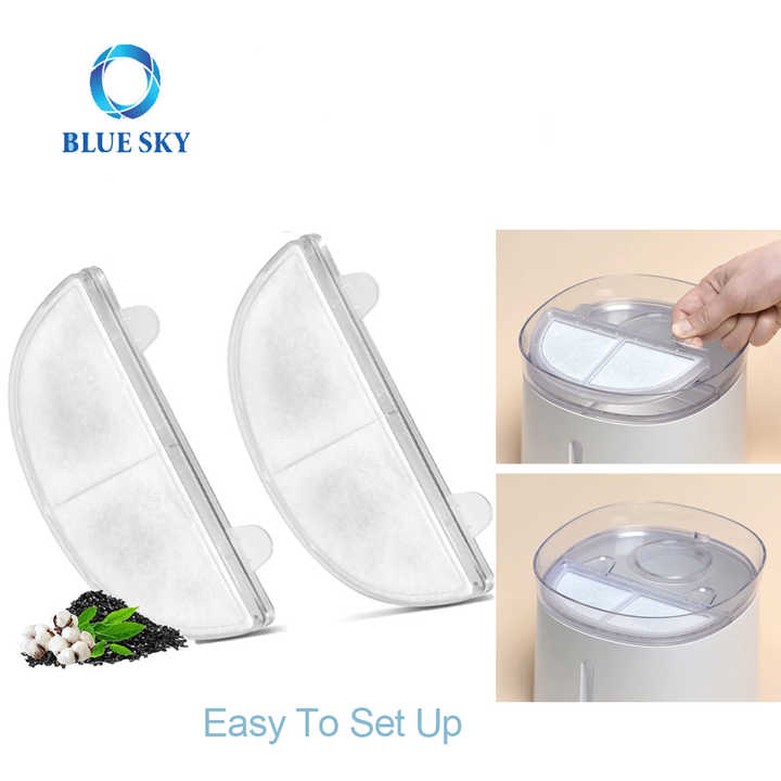Pet Water Fountain Filter Replacement for Wf20/CF20 Wireless Pumps Cat Water Fountain, Sponge Filter With Activated Carbon 