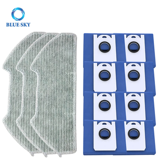 Vacuum Cleaner Parts Replacement Dust Bag and Mop Cloth for Bobsweep RC400 Robot Vacuum Cleaner Accessories