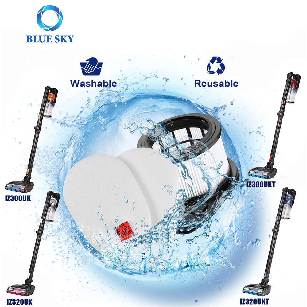 Iz300ukt HEPA Filters Foam Felt Filter Kit for Sharks Iz300 Iz300UK Iz300ukt Iz320 Iz320UK Iz320ukt Vacuum Cleaner Replace Parts