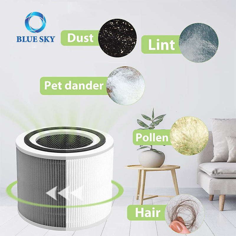 Core 300 Activated Carbon Filter HEPA Filter Compatible with LEVOIT Core 300 Air Purifier Core 300-RF Pet Allergy