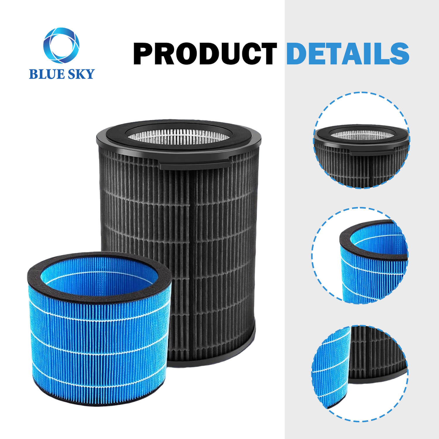 Product Details of FY3437 FY3455 Replacement H13 True HEPA Filter for Philips Air Purifier & Humidifier