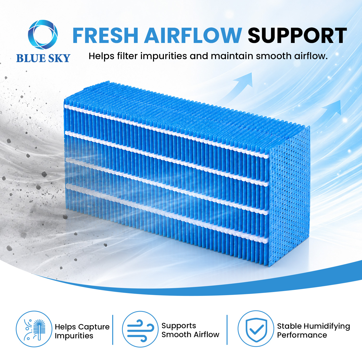 H060524 disposable evaporative wick filter compatible with Dainichs HD-ERXT501 HD-500A HD-500B and HD-500C humidifiers