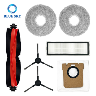Vacuum Cleaner Parts Replacement for Xiaomi X20 Max X20 Pro, Bulk Purchase Main Brush Side Brush HEPA Filter Dust Bag Mop Pads