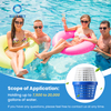 Pool unit treats for 7500-20000 gallon swimming pools compatible with above ground and in ground pool water maintenance