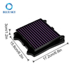DT581062 motorcycle high flow air filter with multi-layer cotton gauze for Bajajs Pulsar Rouser RS200 NS160 Dominar models
