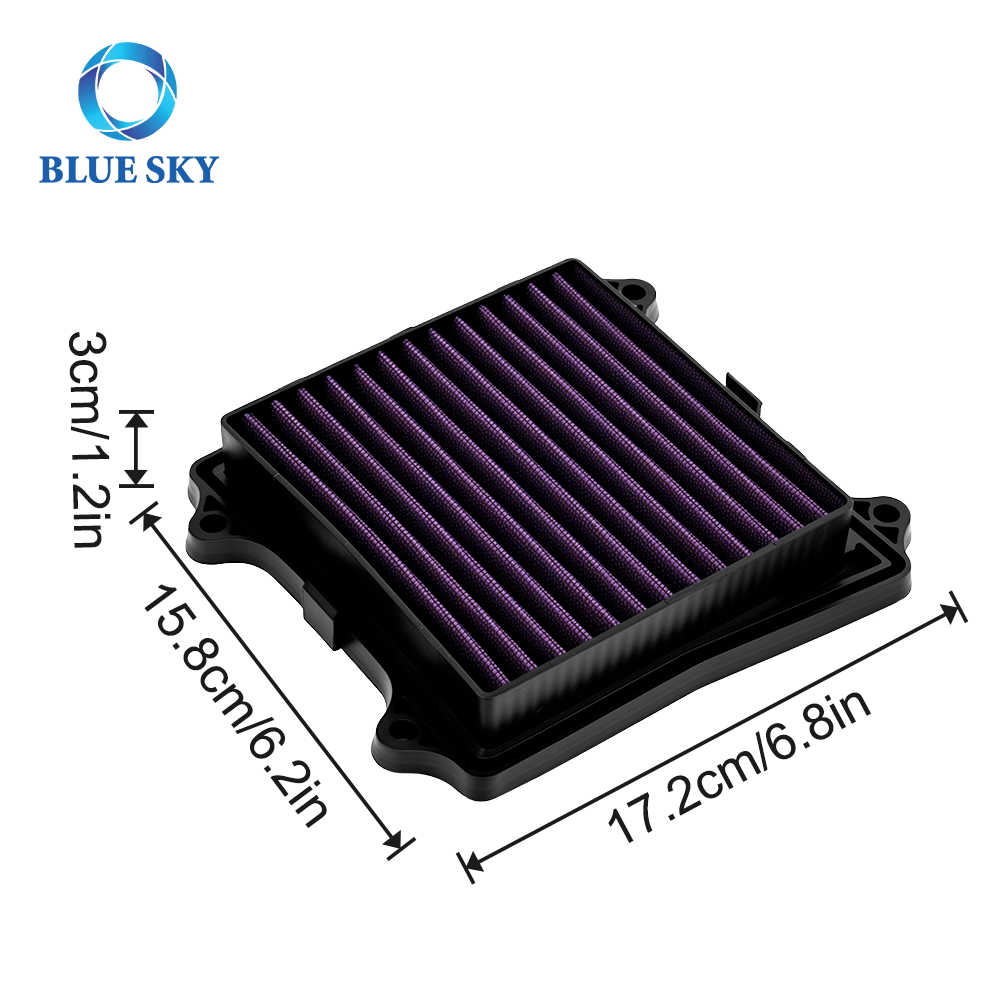 DT581062 motorcycle high flow air filter with multi-layer cotton gauze for Bajajs Pulsar Rouser RS200 NS160 Dominar models