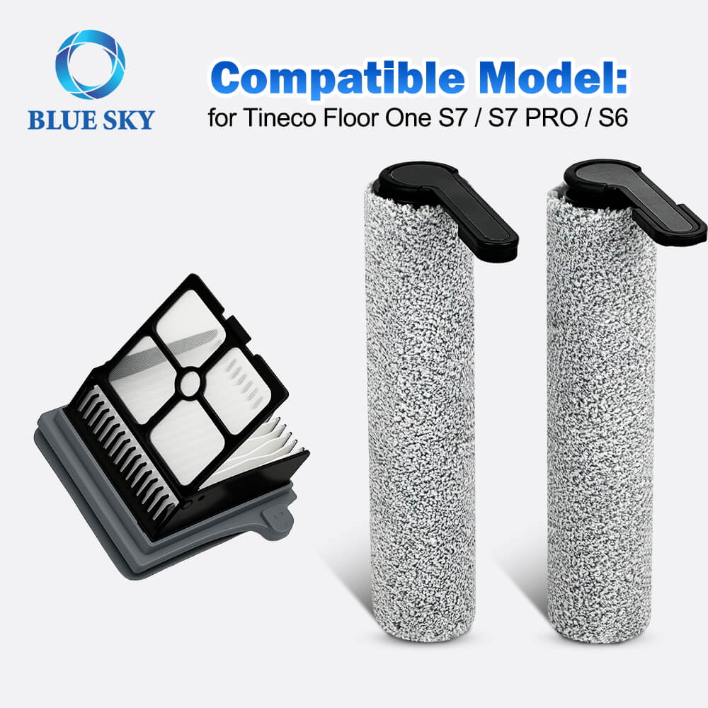 Brush Roller and Filter Set Compatible with Tineco S7 Pro Floor Washer Brush Roller and Filter Set Compatible with Tineco S7 Pro Floor Washer
