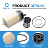 A4720921705 fuel filter kit with O-rings for diesel engine heavy duty truck fuel system replacement filter
