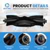 Robot vacuum replacement parts kit fit for Tikoms G8000 Max with roller brush side brushes and mop pads for routine maintenance