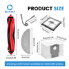 Replacement accessories parts kit fit for Roborocks Q10 S5 and Q10 X5 robot vacuum cleaners with main brush side brushes and HEPA filters
