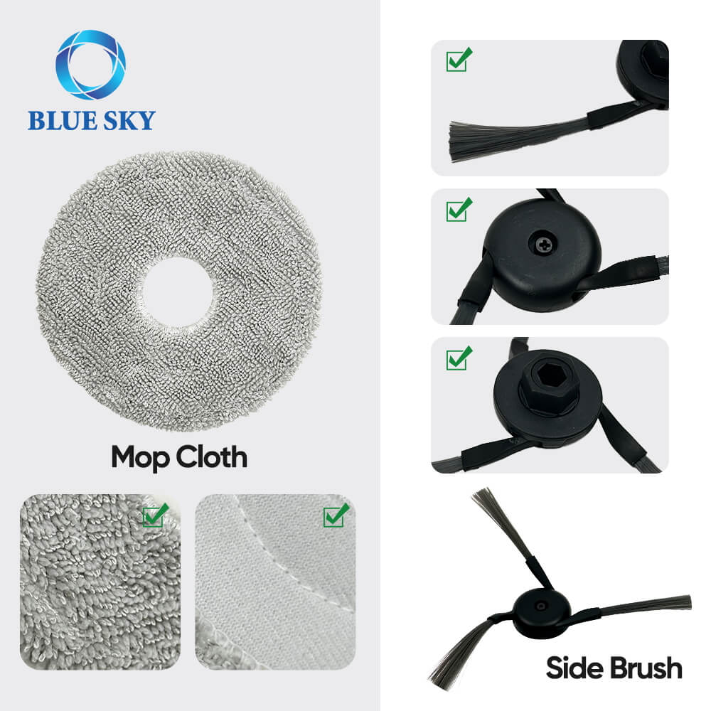 Details of Side Brush Replacement for Xiaomi M40 Robot Vacuum Cleaner D110CN
