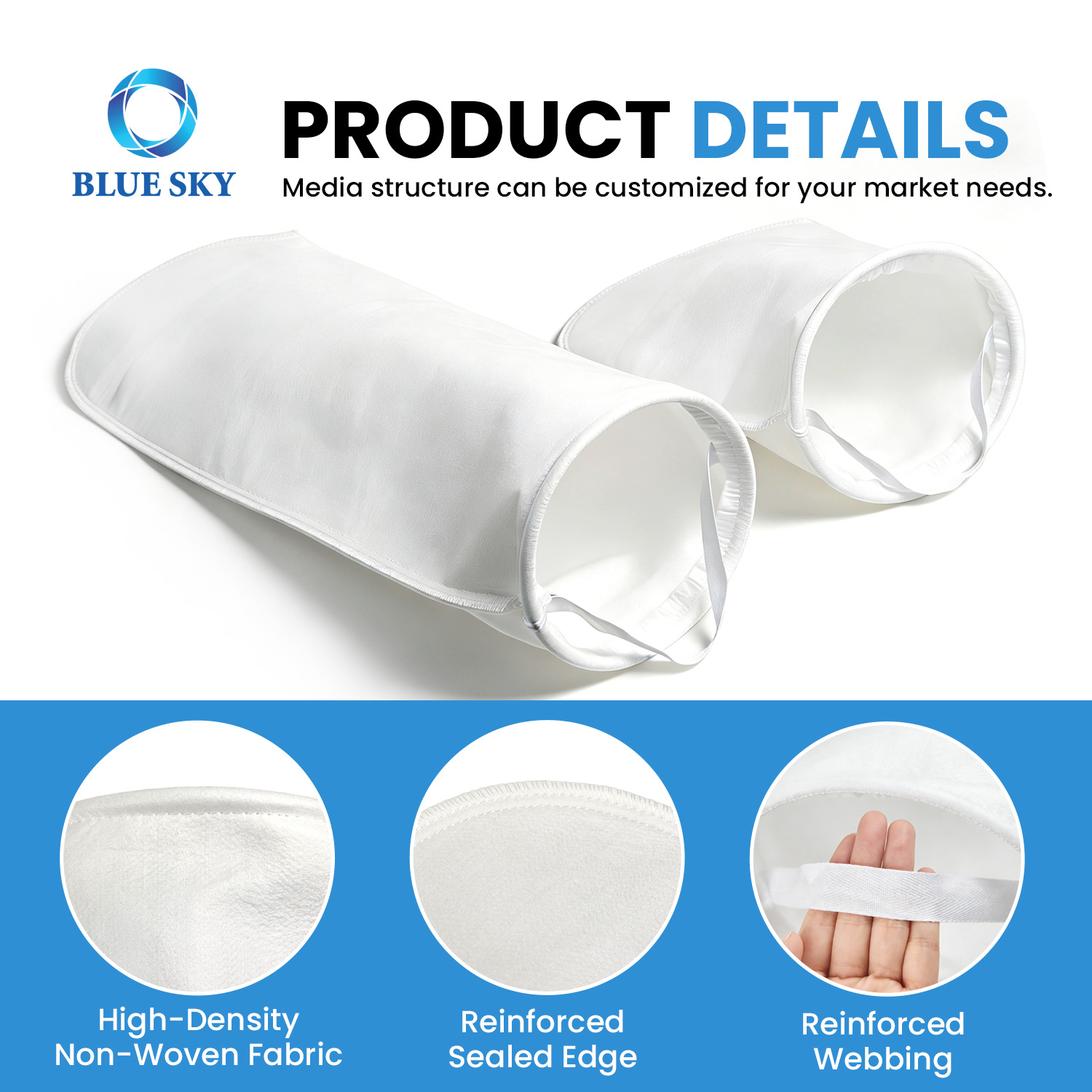 PP PE Liquid Filter Bags Size 1 & Size 2 - Industrial Filtration Solutions 1-200 Micron