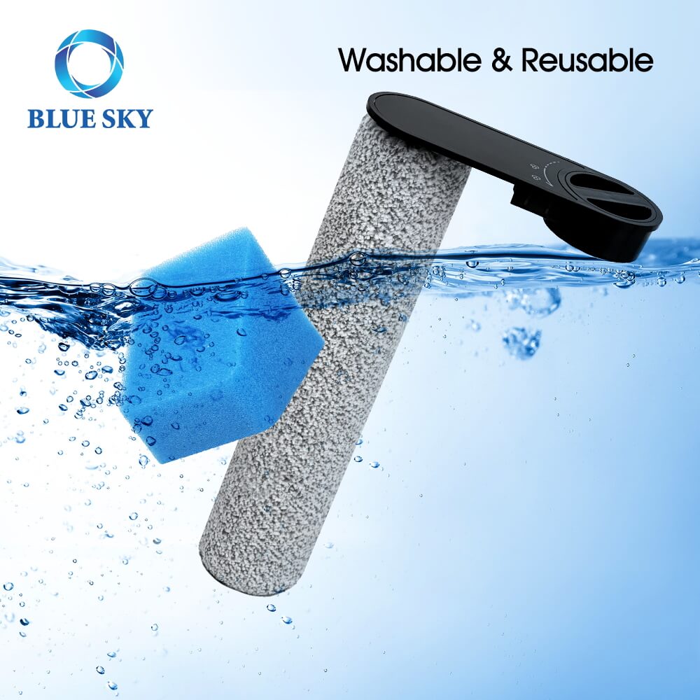 Washable and Reusable Roller Brush and Sponge Filter for Midea G5 GX5 GX5S Vacuum Cleaner