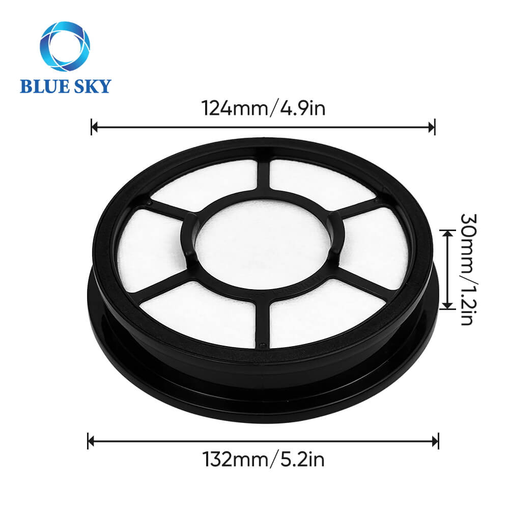 Size of HEPA Filter for Black and Decker Cordless Vacuum Cleaner Models Part BDASV101 BDASV102 BDASV103 BDASV104 BDASL201 BDASL202
