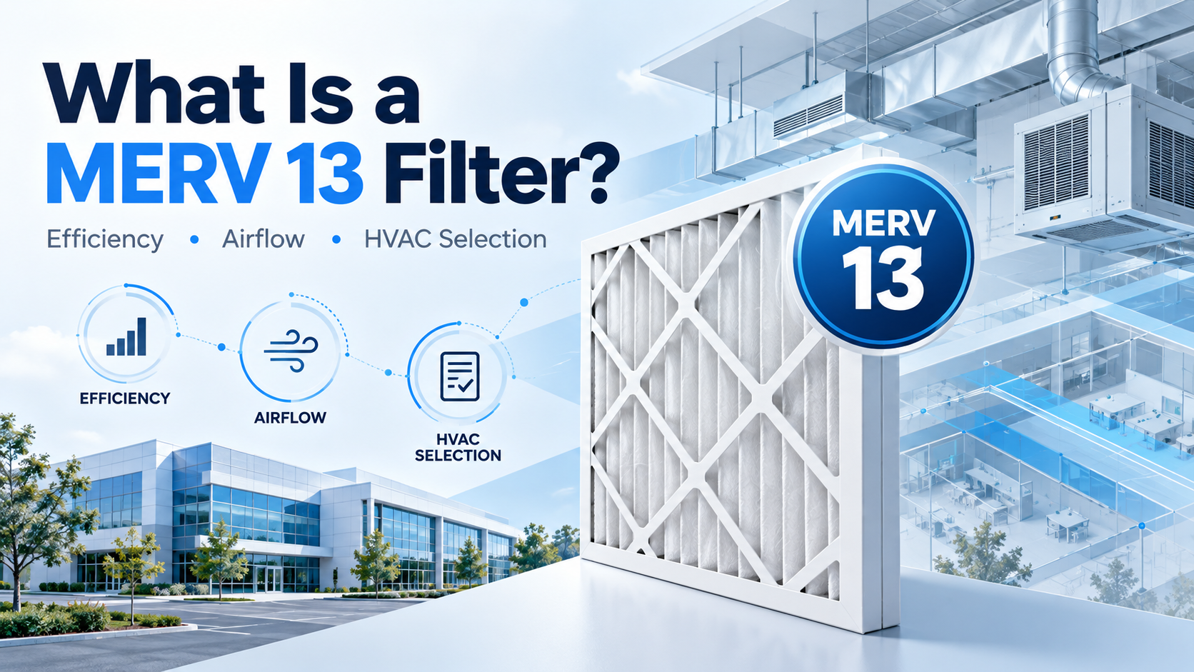 MERV 13 Filter Guide: Efficiency, Airflow And HVAC Selection