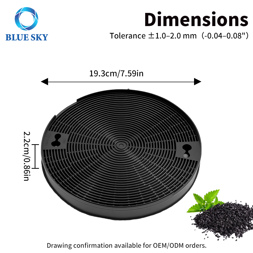 High-Efficiency Activated Carbon Range Hood Filter Compatible with Whirlpool, KitchenAid, Samsung Range Hood Filter 