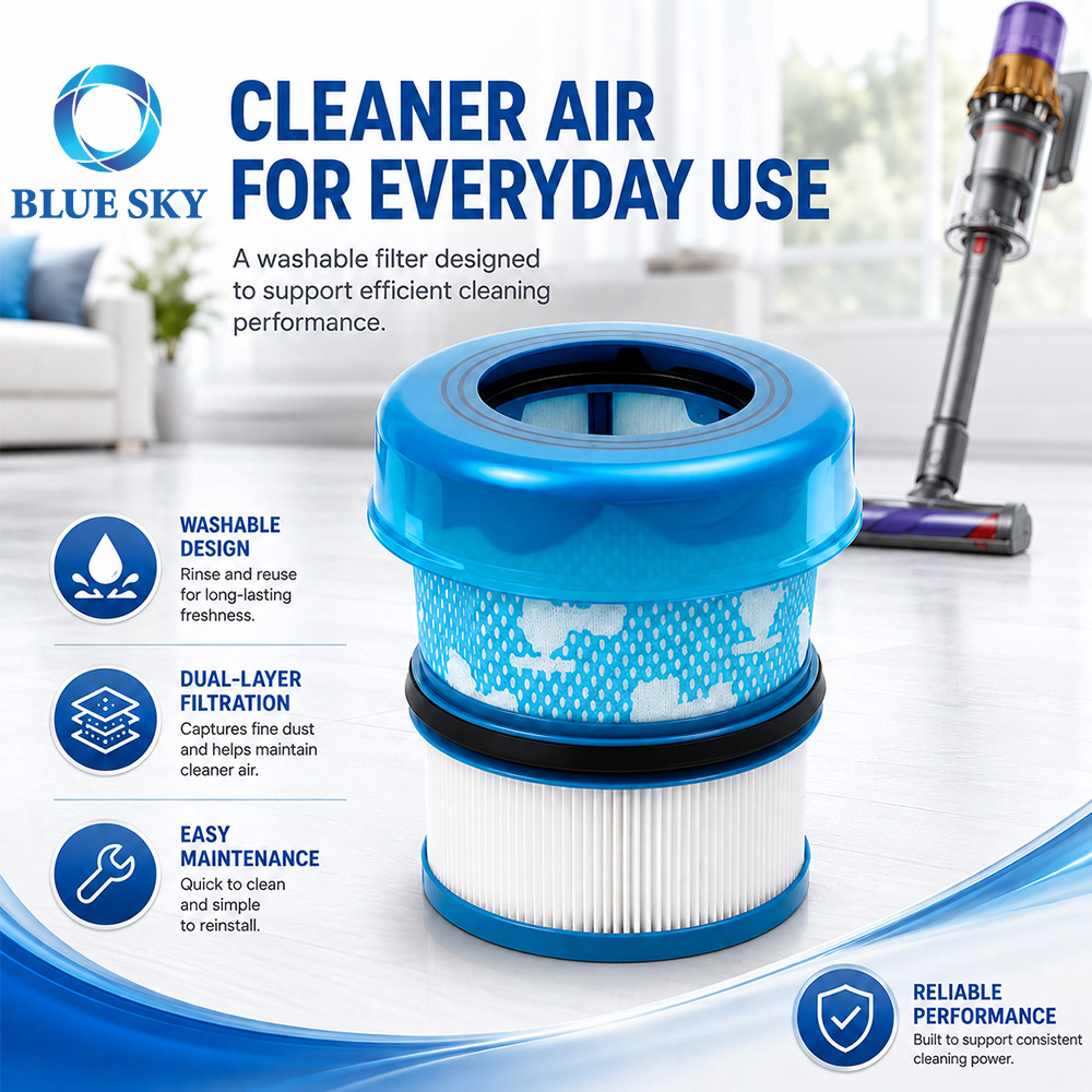 High-efficiency vacuum filter replacement compatible with Dysons V16 Piston Animal SV53 cordless vacuum cleaner