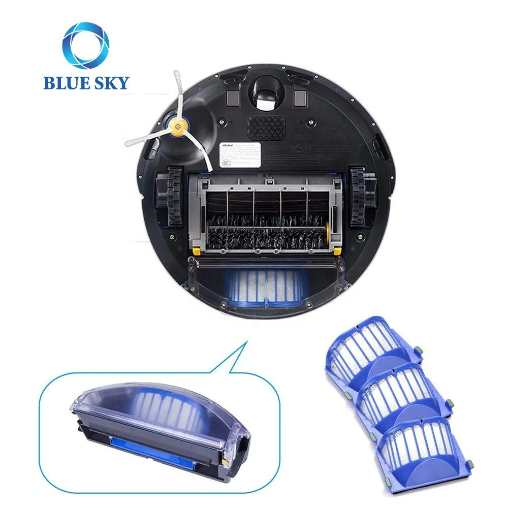 Blue Vacuum Cleaner Filters for Irobot Roomba 500 & 600 Series