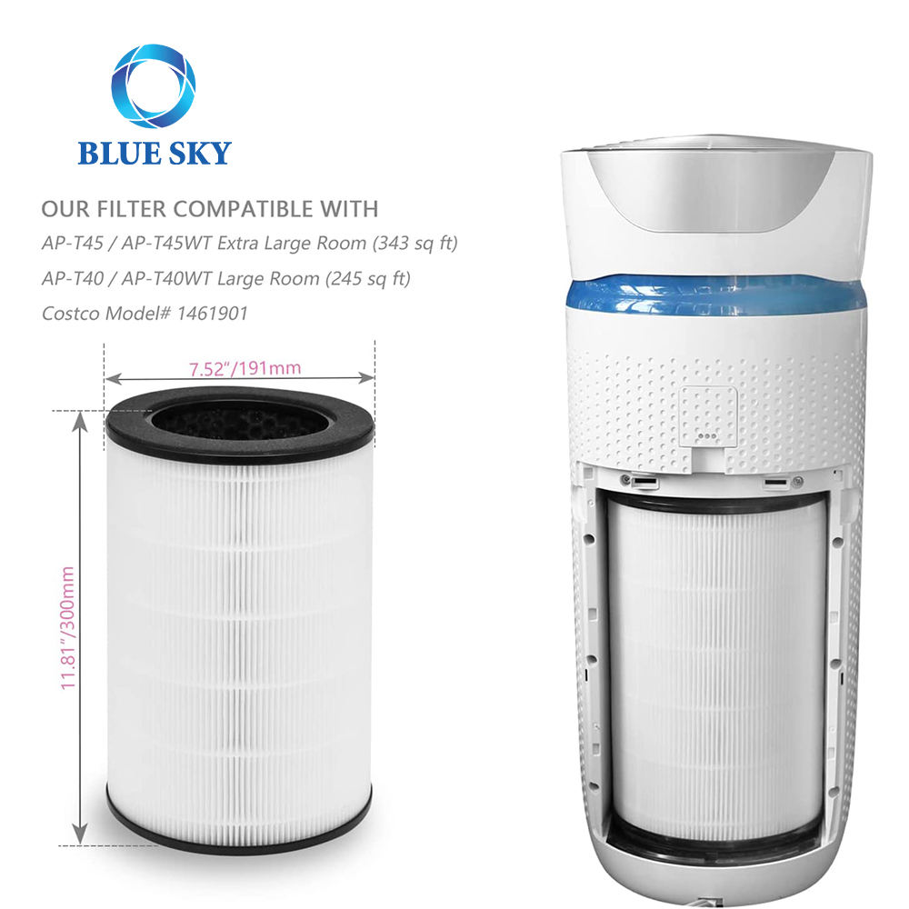 Hot Sale True HEPA Filter Replacement for Air Purifier HoMedics TotalClean AP-T40 AP-T40WT AP-T45-BK AP-T45 AP-T45-WT 461901