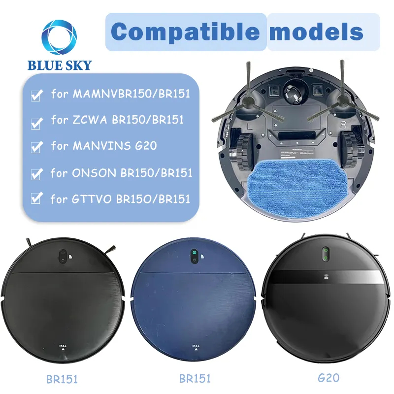 Accessories Kits for MAMNV ZCWA GTTVO ONSON BR150/BR151 MANVINS G20 Haier TL30U1 Robot Vacuum Replacement Parts